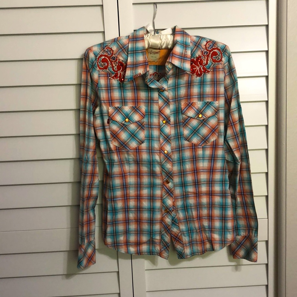 Vigoss Button Down Western Shirt